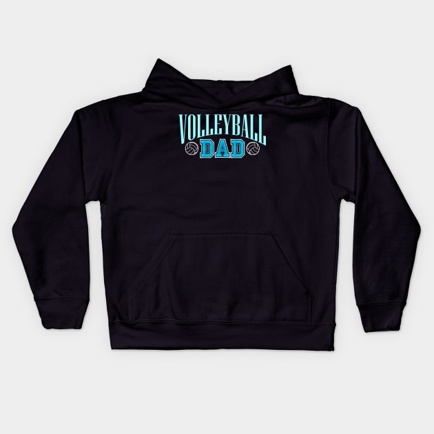 Volleyball Dad Kids Hoodie by mBs